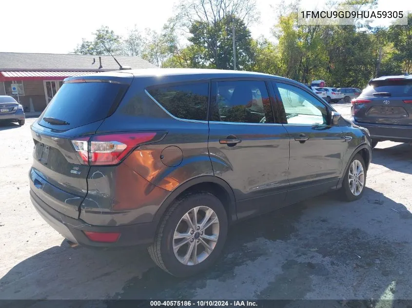 1FMCU9GD9HUA59305 2017 Ford Escape Se