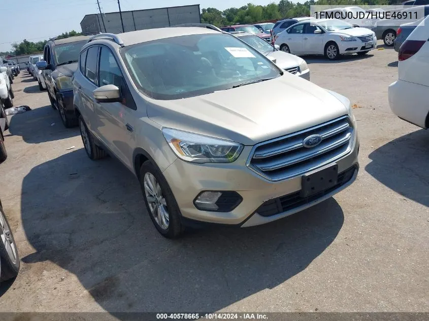 1FMCU0JD7HUE46911 2017 Ford Escape Titanium