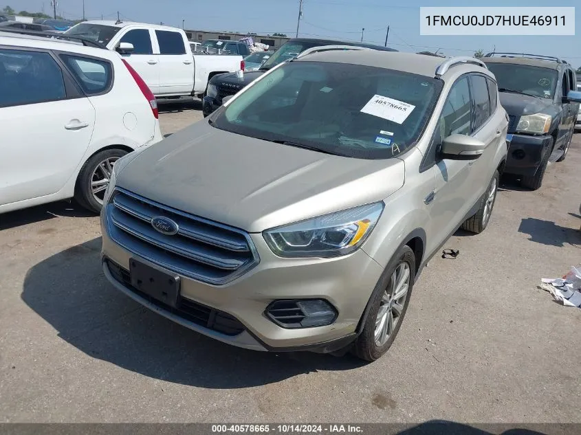 1FMCU0JD7HUE46911 2017 Ford Escape Titanium