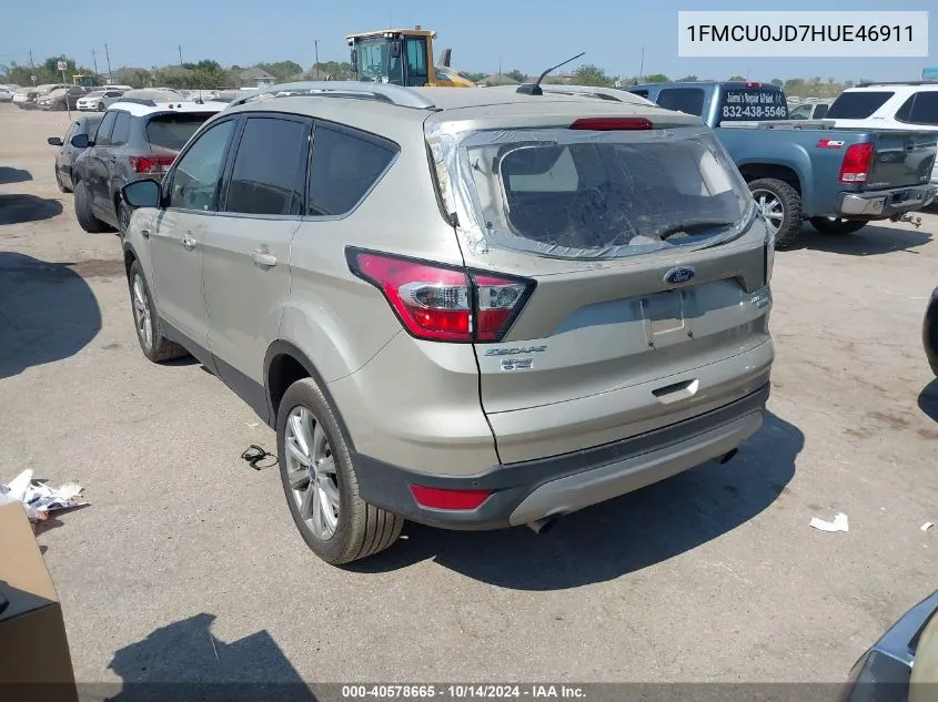 1FMCU0JD7HUE46911 2017 Ford Escape Titanium