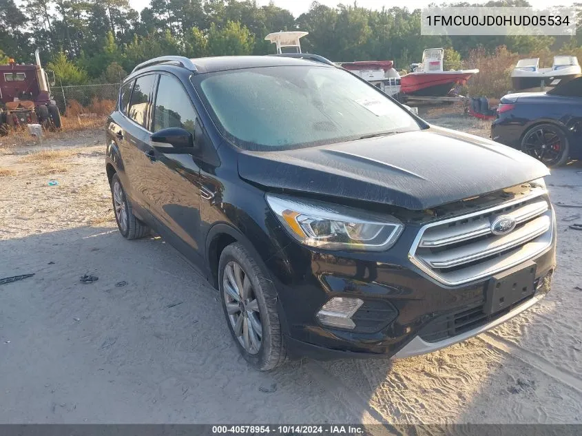 2017 Ford Escape Titanium VIN: 1FMCU0JD0HUD05534 Lot: 40578954