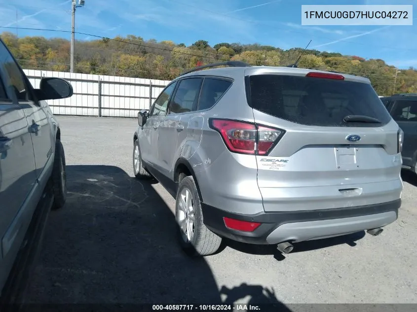 2017 Ford Escape Se VIN: 1FMCU0GD7HUC04272 Lot: 40587717