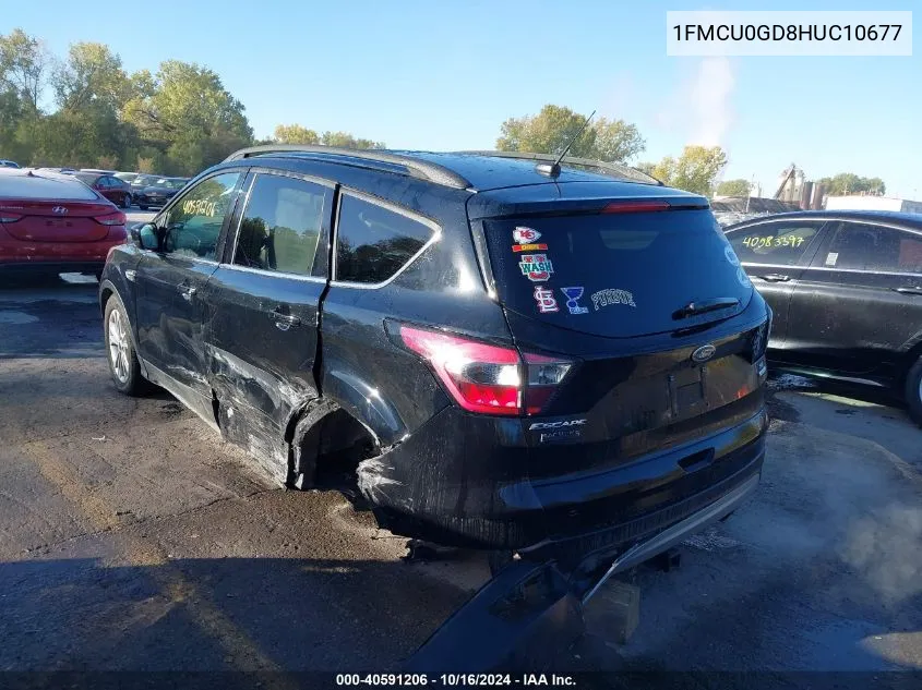 2017 Ford Escape Se VIN: 1FMCU0GD8HUC10677 Lot: 40591206