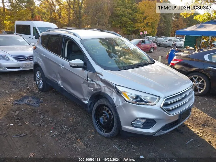 2017 Ford Escape Titanium VIN: 1FMCU9JD3HUC30347 Lot: 40593443