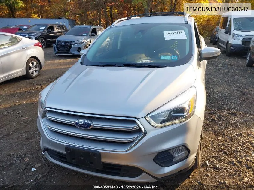 2017 Ford Escape Titanium VIN: 1FMCU9JD3HUC30347 Lot: 40593443