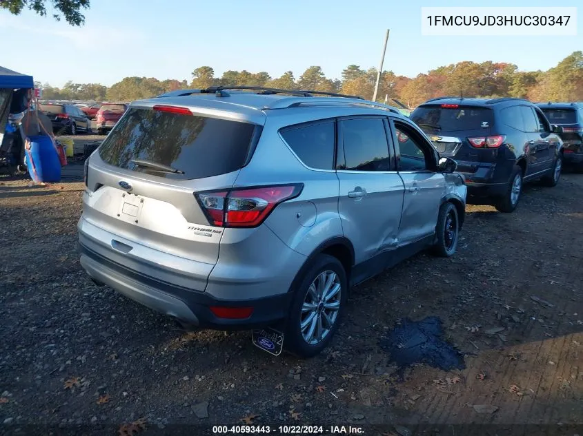 2017 Ford Escape Titanium VIN: 1FMCU9JD3HUC30347 Lot: 40593443