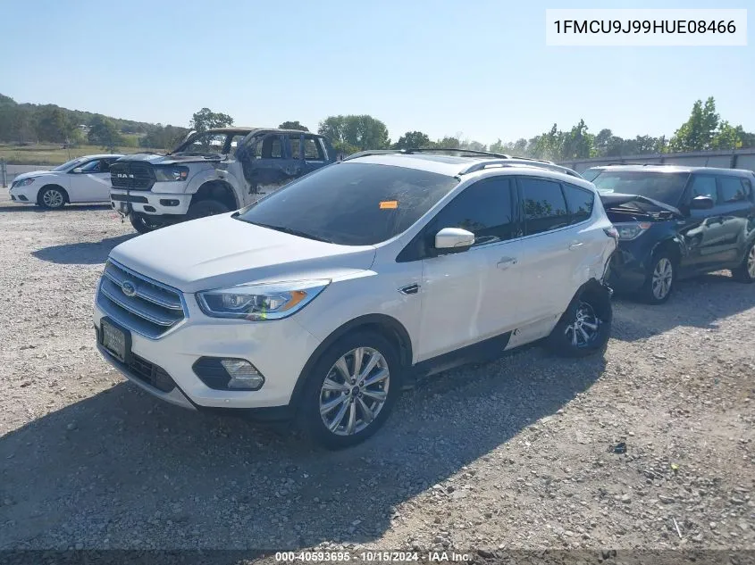 2017 Ford Escape Titanium VIN: 1FMCU9J99HUE08466 Lot: 40593695