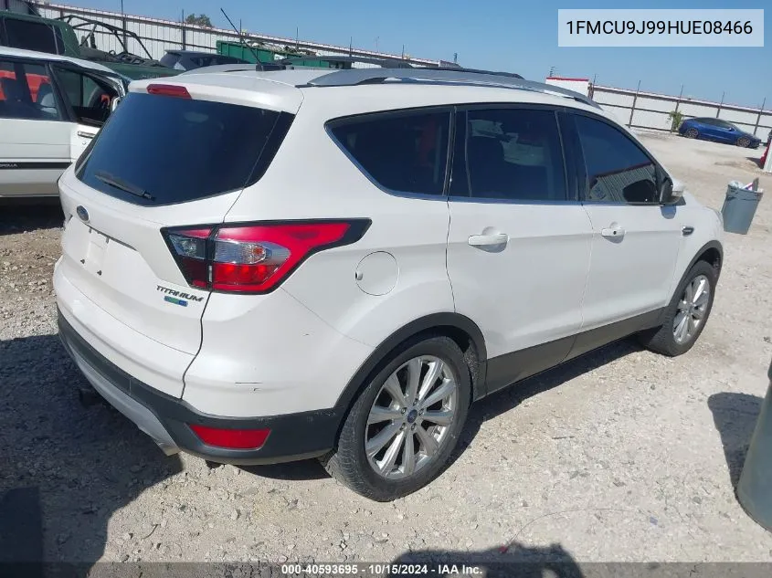 2017 Ford Escape Titanium VIN: 1FMCU9J99HUE08466 Lot: 40593695