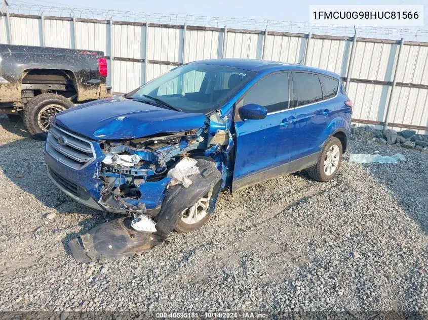 2017 Ford Escape Se VIN: 1FMCU0G98HUC81566 Lot: 40595181