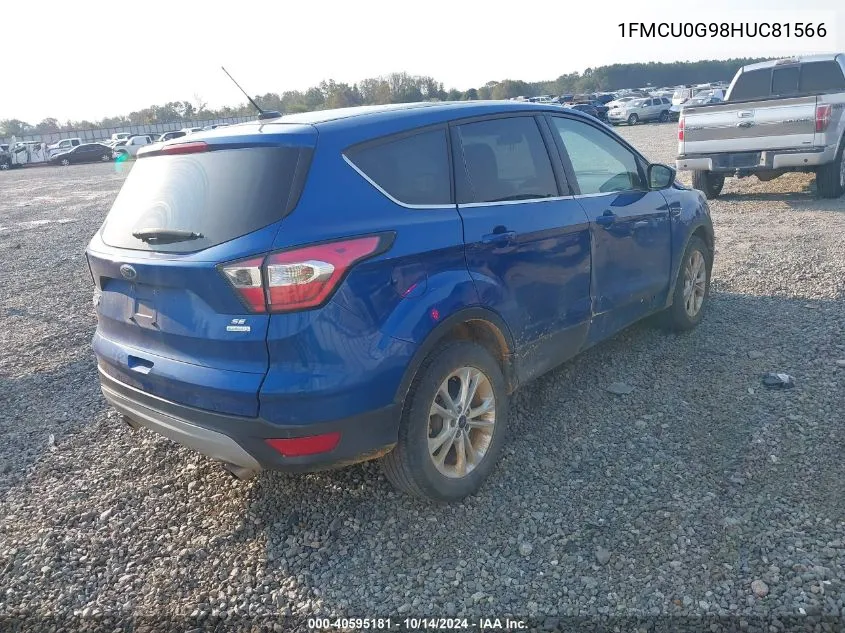 2017 Ford Escape Se VIN: 1FMCU0G98HUC81566 Lot: 40595181