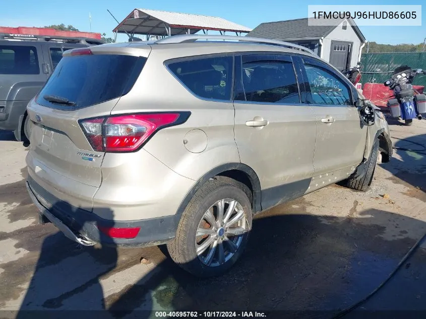 2017 Ford Escape Titanium VIN: 1FMCU9J96HUD86605 Lot: 40595762