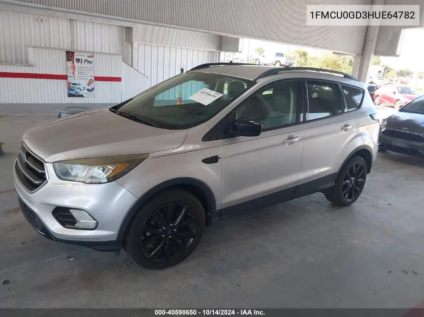 2017 Ford Escape Se VIN: 1FMCU0GD3HUE64782 Lot: 40877729