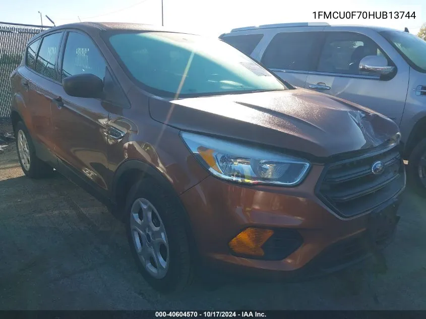 2017 Ford Escape S VIN: 1FMCU0F70HUB13744 Lot: 40604570