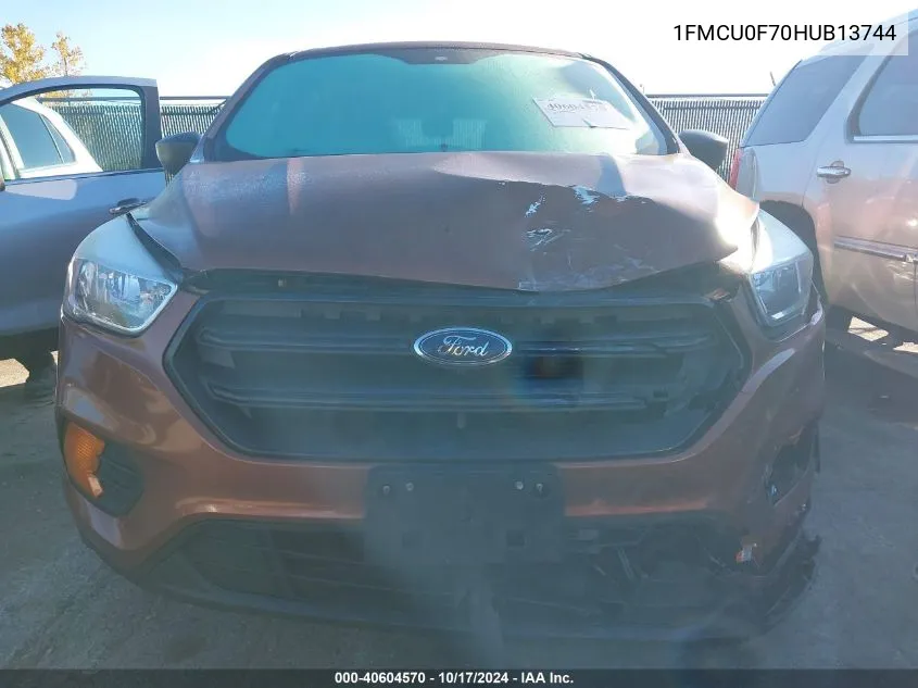 2017 Ford Escape S VIN: 1FMCU0F70HUB13744 Lot: 40604570