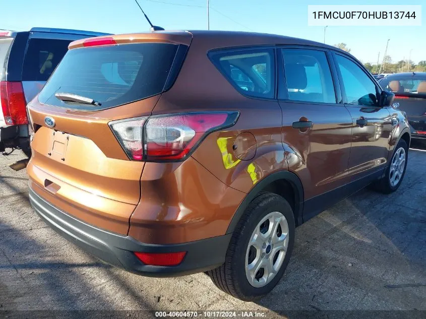 2017 Ford Escape S VIN: 1FMCU0F70HUB13744 Lot: 40604570