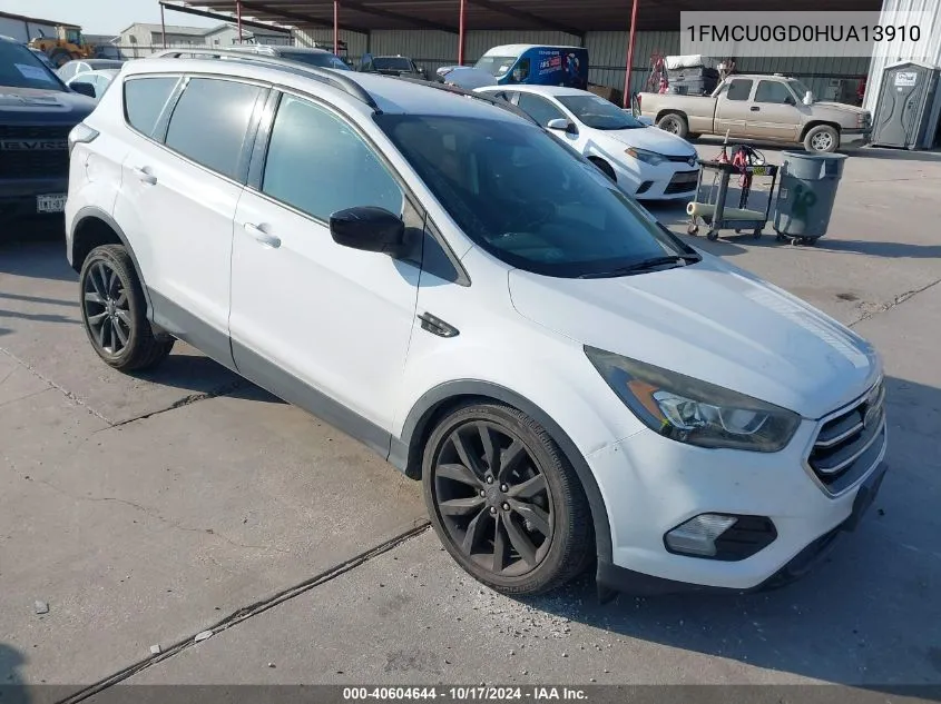 2017 Ford Escape Se VIN: 1FMCU0GD0HUA13910 Lot: 40604644