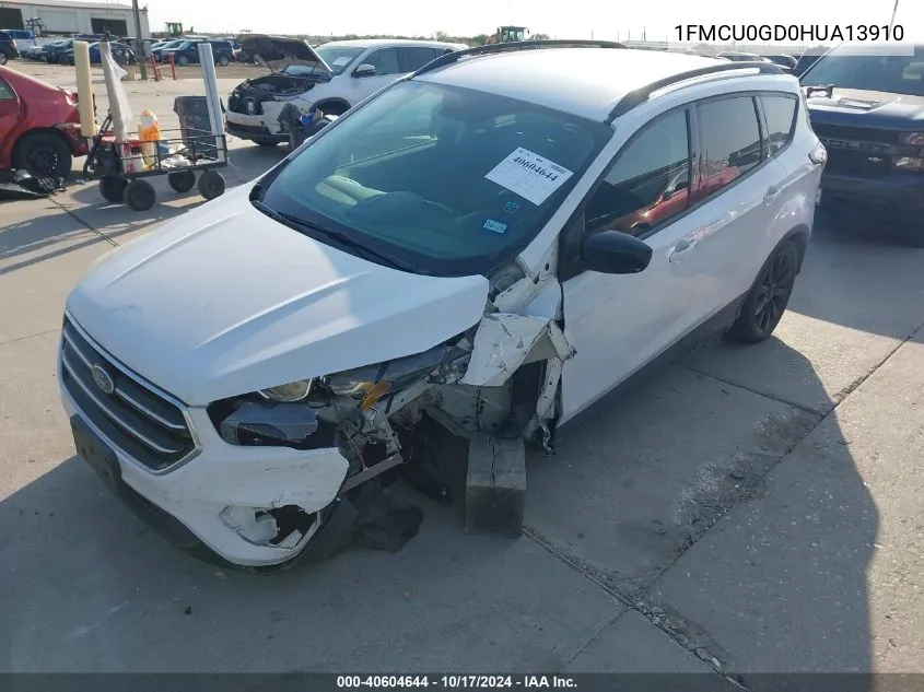 2017 Ford Escape Se VIN: 1FMCU0GD0HUA13910 Lot: 40604644