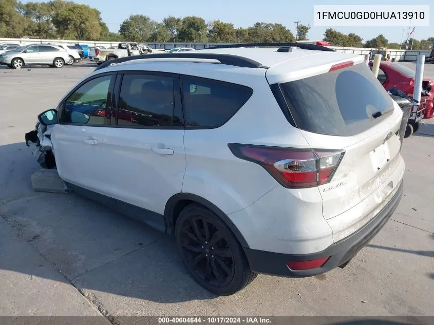 2017 Ford Escape Se VIN: 1FMCU0GD0HUA13910 Lot: 40604644