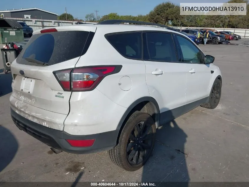 2017 Ford Escape Se VIN: 1FMCU0GD0HUA13910 Lot: 40604644