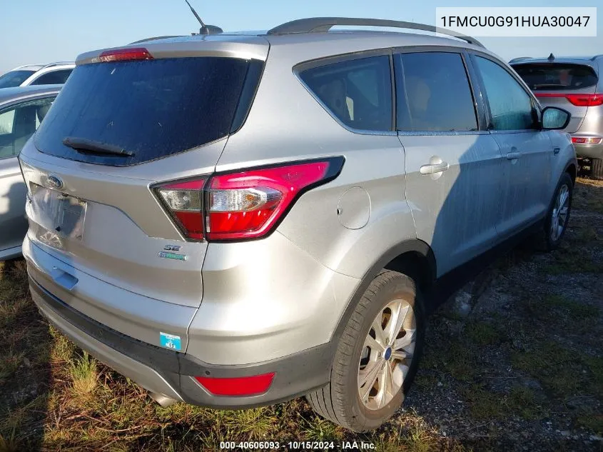 2017 Ford Escape Se VIN: 1FMCU0G91HUA30047 Lot: 40606093