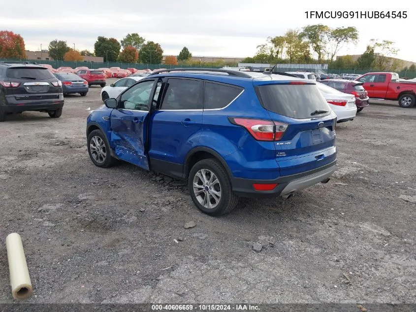 2017 Ford Escape Se VIN: 1FMCU9G91HUB64545 Lot: 40606659