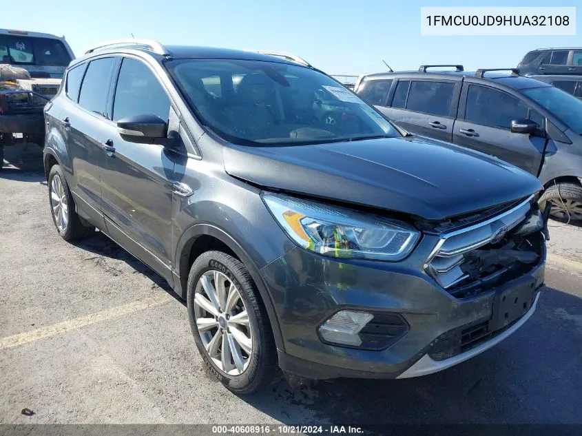 2017 Ford Escape Titanium VIN: 1FMCU0JD9HUA32108 Lot: 40608916