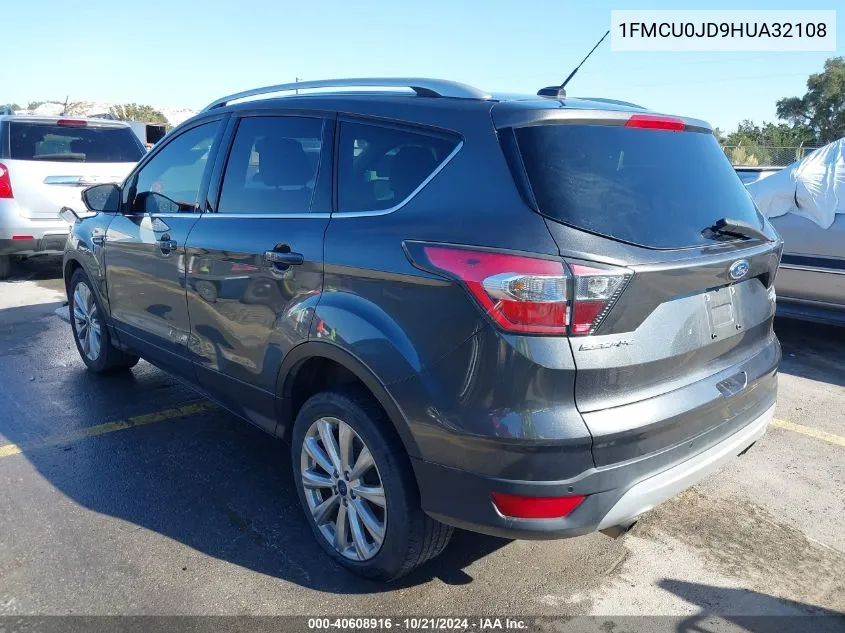 2017 Ford Escape Titanium VIN: 1FMCU0JD9HUA32108 Lot: 40608916