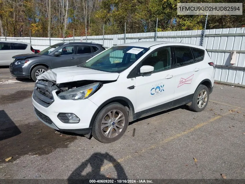 2017 Ford Escape Se VIN: 1FMCU9GD2HUD82594 Lot: 40609202