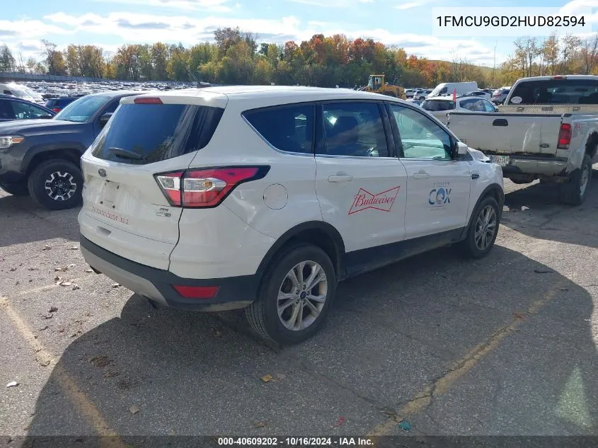 2017 Ford Escape Se VIN: 1FMCU9GD2HUD82594 Lot: 40609202