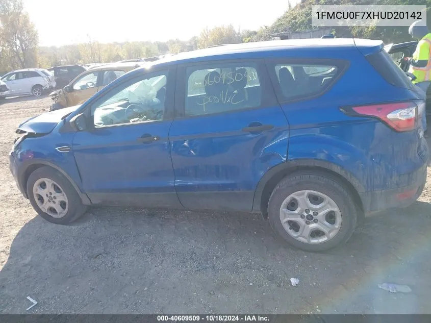 2017 Ford Escape S VIN: 1FMCU0F7XHUD20142 Lot: 40609509