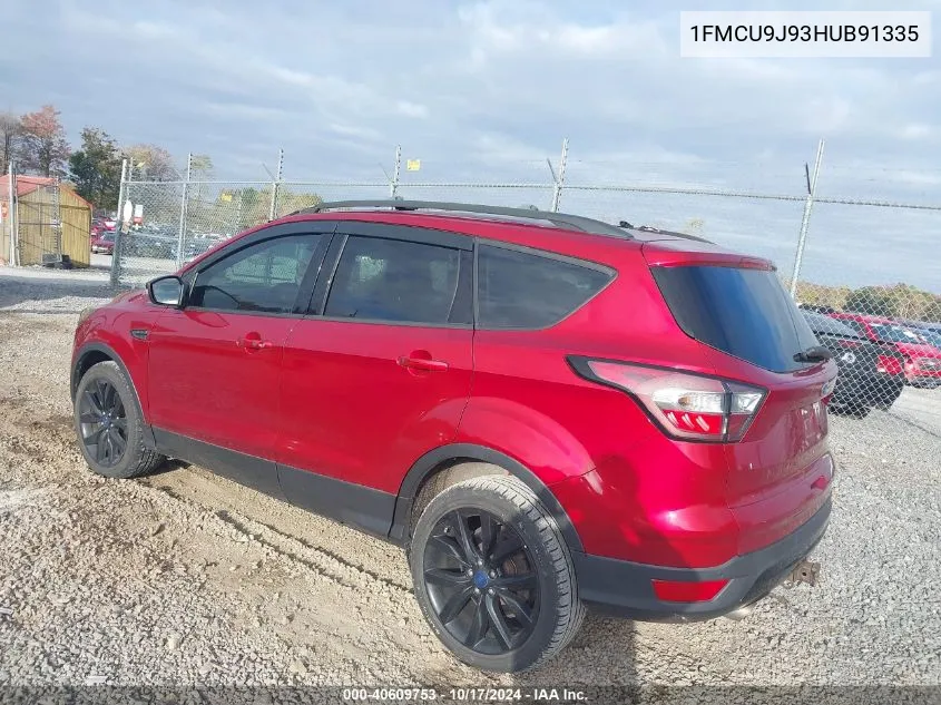 2017 Ford Escape Titanium VIN: 1FMCU9J93HUB91335 Lot: 40609753