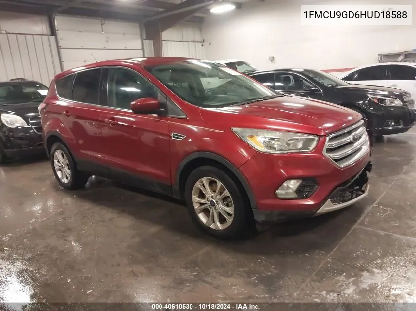 2017 Ford Escape Se VIN: 1FMCU9GD6HUD18588 Lot: 40610530