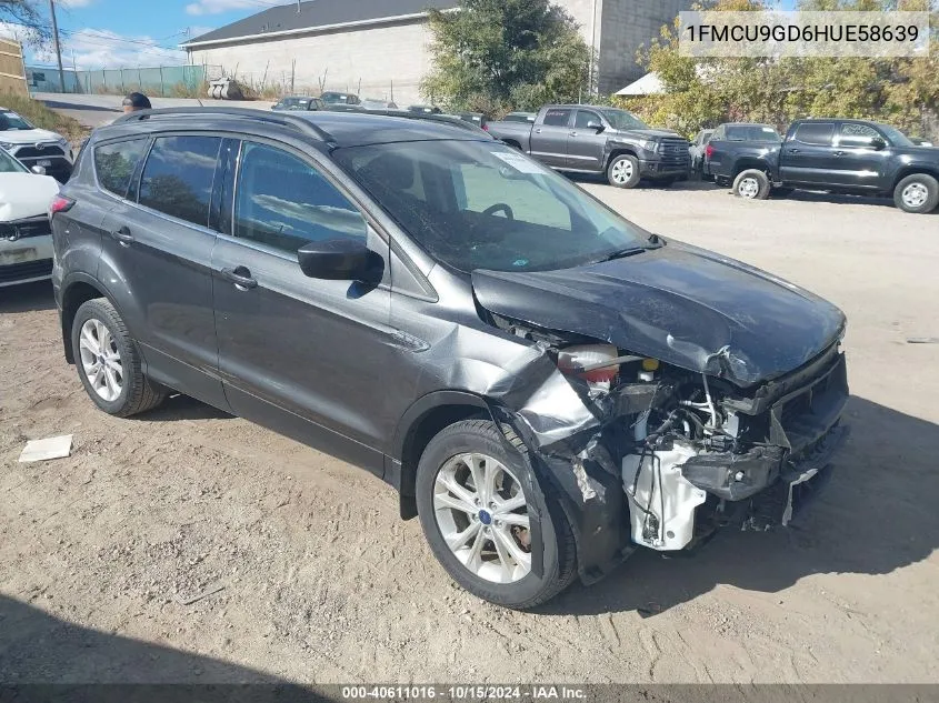 2017 Ford Escape Se VIN: 1FMCU9GD6HUE58639 Lot: 40611016