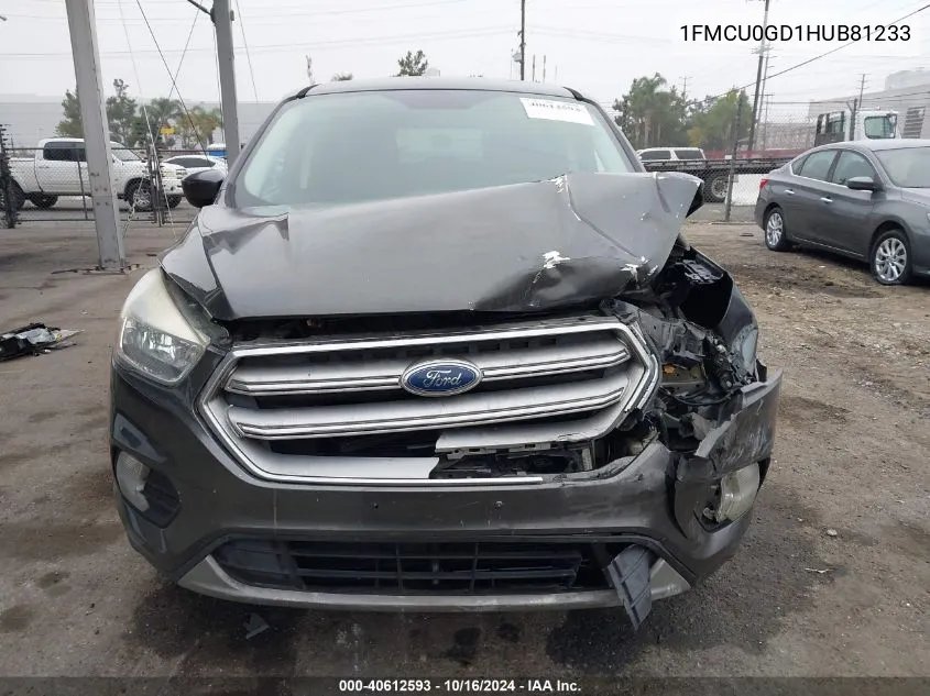 2017 Ford Escape Se VIN: 1FMCU0GD1HUB81233 Lot: 40612593