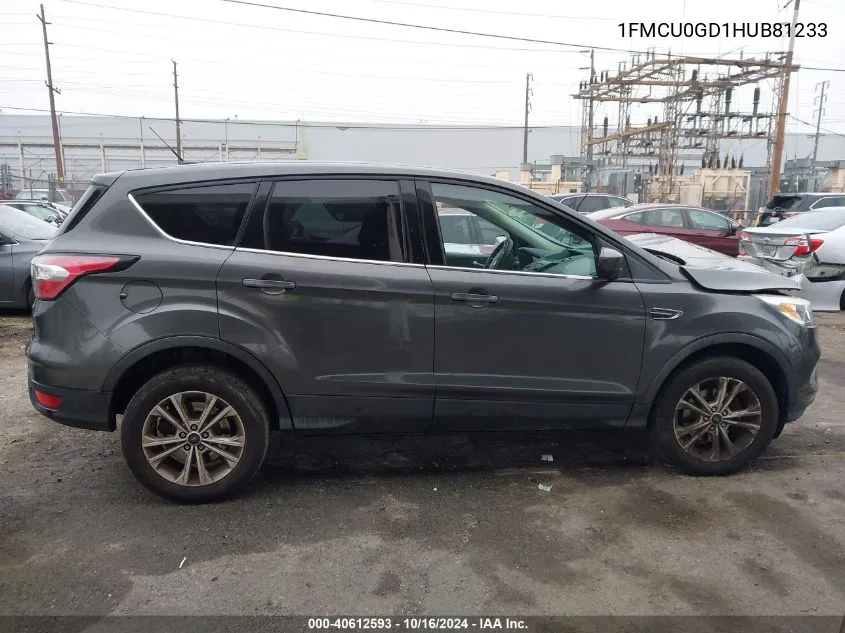 2017 Ford Escape Se VIN: 1FMCU0GD1HUB81233 Lot: 40612593