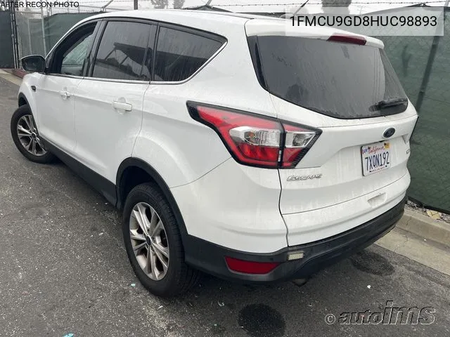 2017 Ford Escape Se VIN: 1FMCU9GD8HUC98893 Lot: 40621794