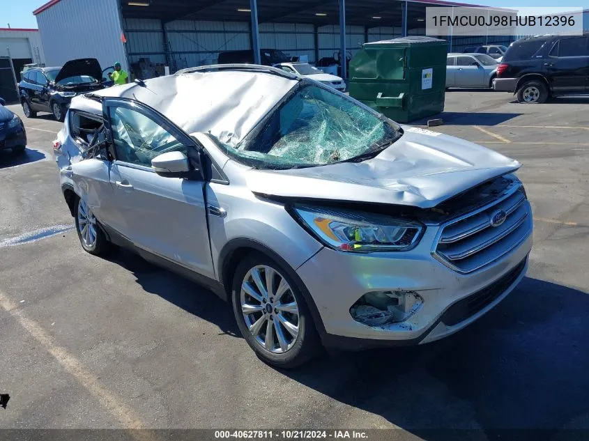 2017 Ford Escape Titanium VIN: 1FMCU0J98HUB12396 Lot: 40627811