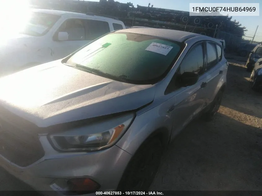 2017 Ford Escape S VIN: 1FMCU0F74HUB64969 Lot: 40627853