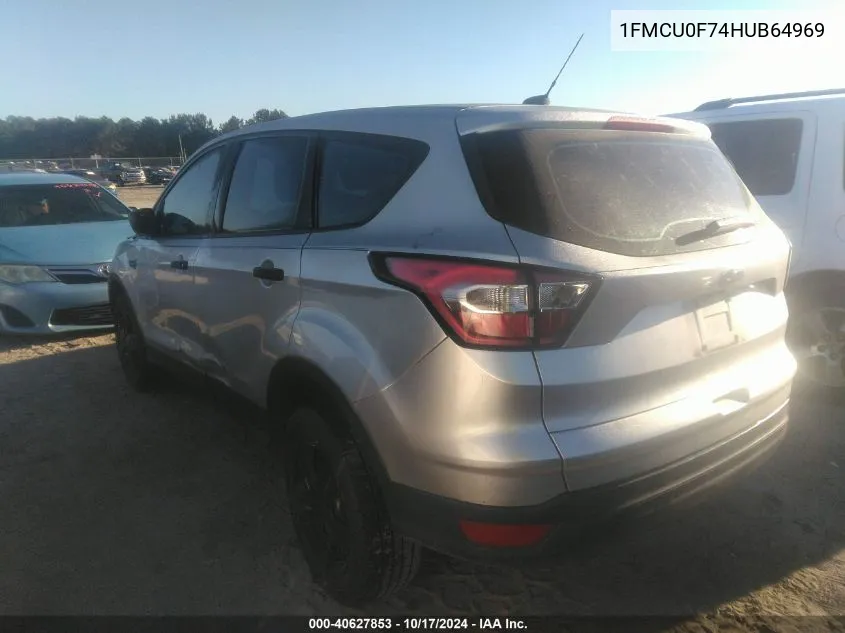 2017 Ford Escape S VIN: 1FMCU0F74HUB64969 Lot: 40627853