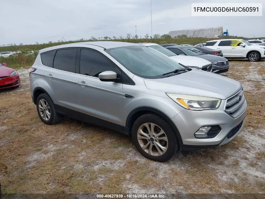 2017 Ford Escape Se VIN: 1FMCU0GD6HUC60591 Lot: 40627939