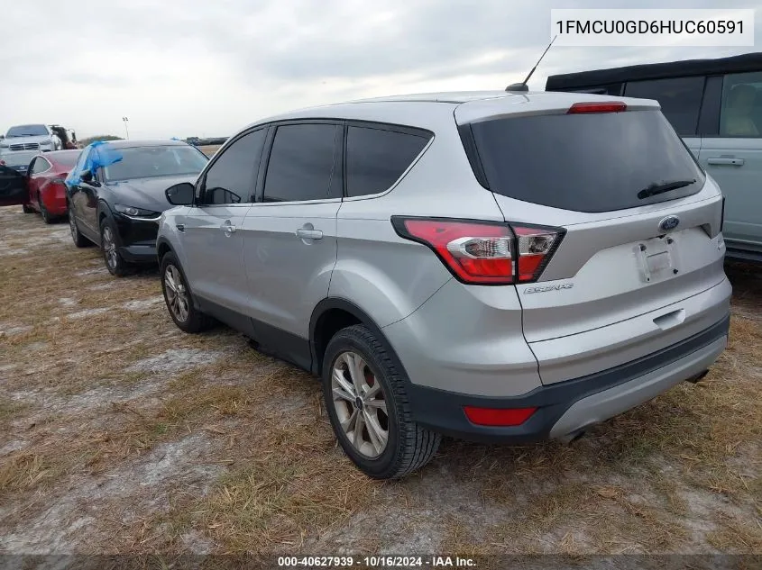 2017 Ford Escape Se VIN: 1FMCU0GD6HUC60591 Lot: 40627939