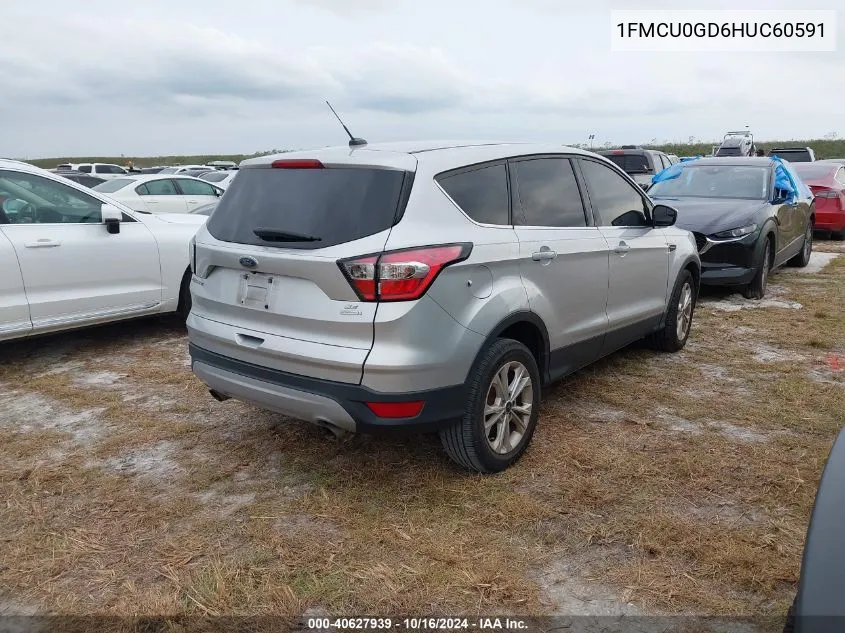 2017 Ford Escape Se VIN: 1FMCU0GD6HUC60591 Lot: 40627939