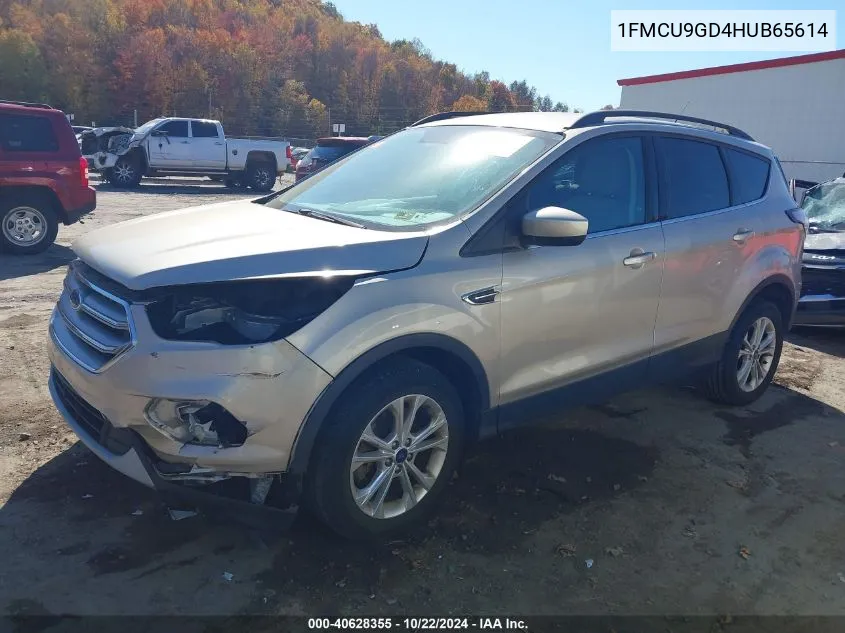 2017 Ford Escape Se VIN: 1FMCU9GD4HUB65614 Lot: 40628355