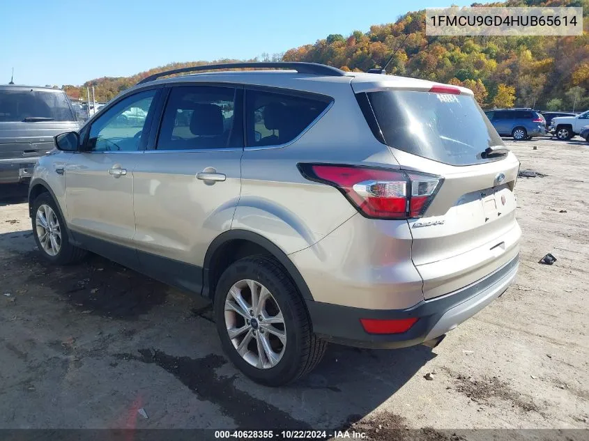 2017 Ford Escape Se VIN: 1FMCU9GD4HUB65614 Lot: 40628355