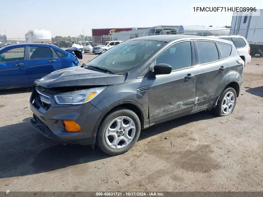 2017 Ford Escape S VIN: 1FMCU0F71HUE08996 Lot: 40631721