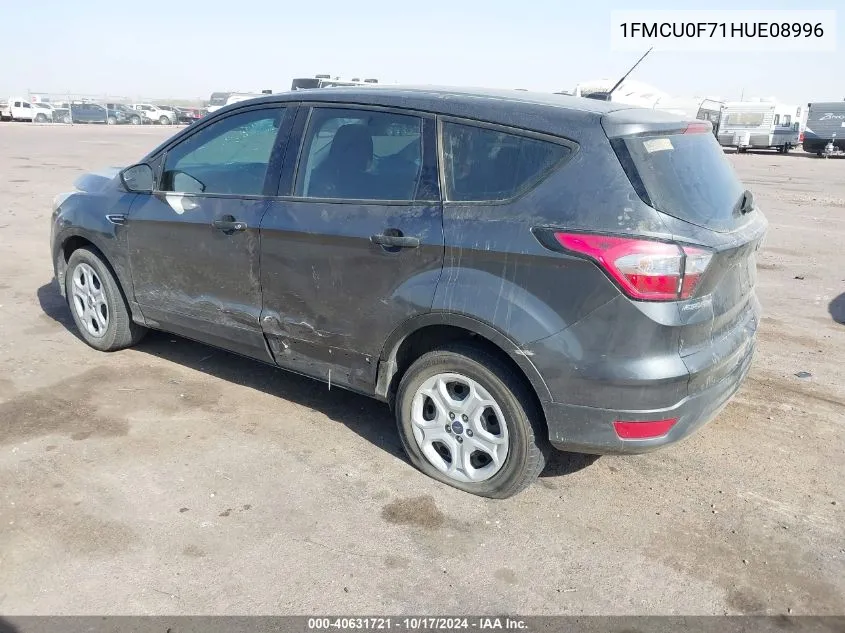 2017 Ford Escape S VIN: 1FMCU0F71HUE08996 Lot: 40631721