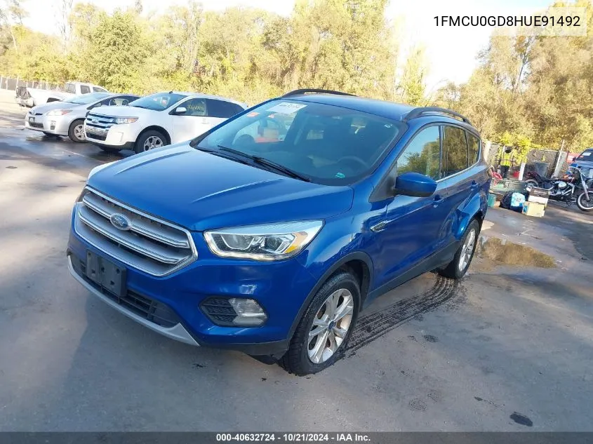 1FMCU0GD8HUE91492 2017 Ford Escape Se