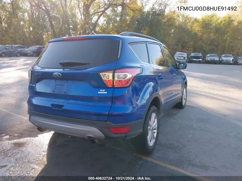 1FMCU0GD8HUE91492 2017 Ford Escape Se