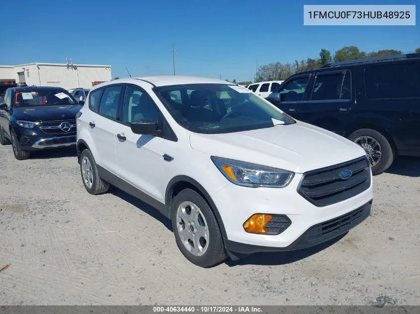 2017 Ford Escape S VIN: 1FMCU0F73HUB48925 Lot: 40634440