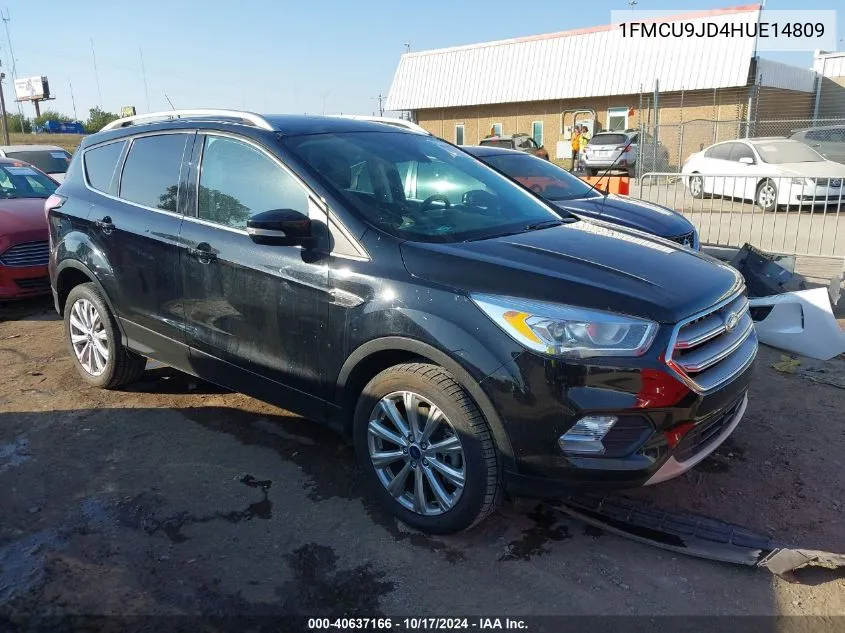 2017 Ford Escape Titanium VIN: 1FMCU9JD4HUE14809 Lot: 40637166